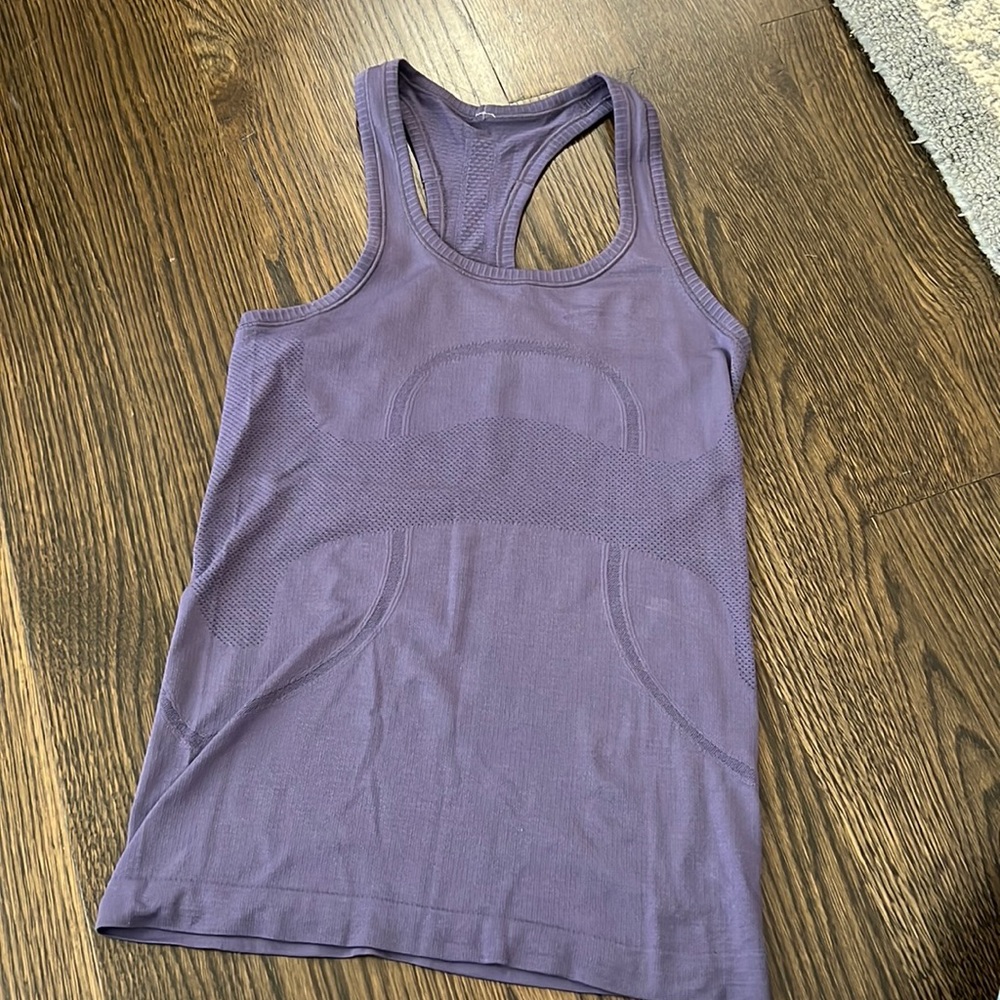 Lululemon Swiftly Tech Racerback Tank Workout Top - Purple - Size 4
